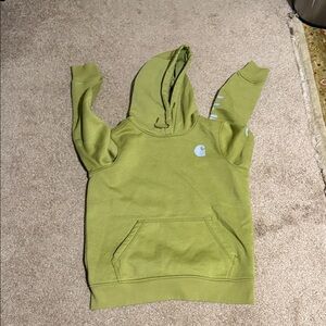 Carhartt Lime Green Hoodie with Chest Logo